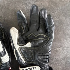 Ducati Corse C3 - レザーグローブ BLACK Sサイズの画像