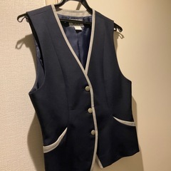 レディース　事務服　9号　紺色の画像