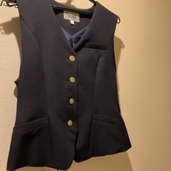 レディース　事務服　9号　紺色の画像