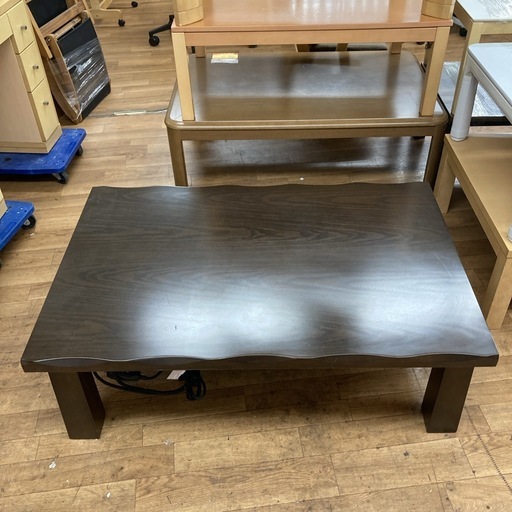 S129 ⭐ 和デザインコタツ 家具調コタツ 延長脚付属( +5cm) 幅120cm USED