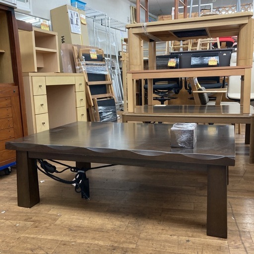S129 ⭐ 和デザインコタツ 家具調コタツ 延長脚付属( +5cm) 幅120cm USED