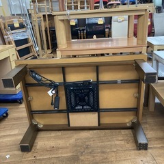 S129 ⭐ 和デザインコタツ 家具調コタツ 延長脚付属( +5cm) 幅120cm USEDの画像