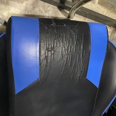 Sale ゲーミングチェア 青と黒の画像