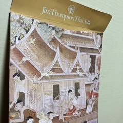 Jim Thompson Thai Silk ジムトンプソン スカーフ シルク100%の画像