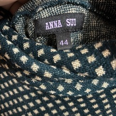 【ANNA SUI🦋】アシンメトリーのニットワンピースの画像