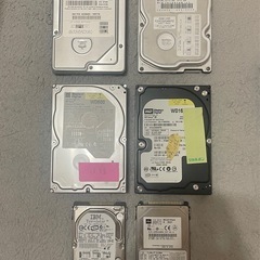 HDDのセット　データ消去済みの画像