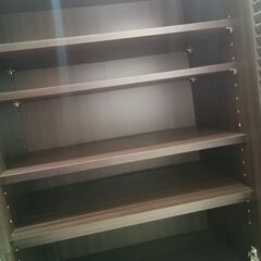 リユースのサカイ栃木店★ジモティ割あり★  シューズボックス ダークブラウン W60×D35×H94.5 クリーニング済み TC11204の画像