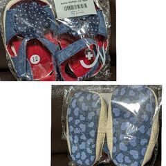 デニムベビーサンダル/12cm（新品）の画像