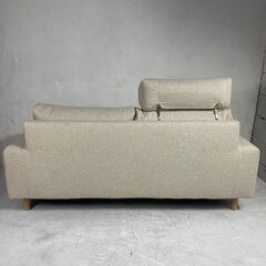 ◆🔶送料無料・設置無料有り🔶◆unico ウニコ IRULA イルラ 2.5シーター カバーリングソファ ヘッドレスト付 中古家具の画像