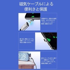 USB-Cケーブル、ライトニング、タイプC、二種類コネクタ付き、長さ2M、の画像