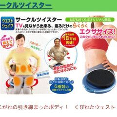 サークルツイスター MP-38908 スピード調節機能10段階 ウエストシェイプ はぴねすくらぶ 回転エクササイズマシーン 除菌清掃/動作確認済みの画像