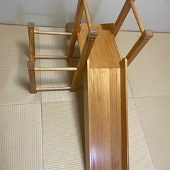 木製
ジャングルジム　滑り台の画像