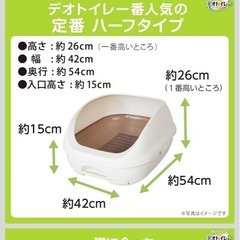  デオトイレ猫用システムトイレ ハーフカバー の画像