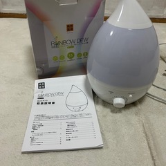 レインボー　アロマ対応　超音波　加湿器の画像