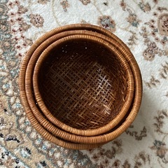 スタッキングできるカゴ　の画像