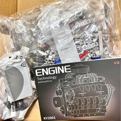 ”男子必見"V8エンジン　観賞用　ブロックセットの画像