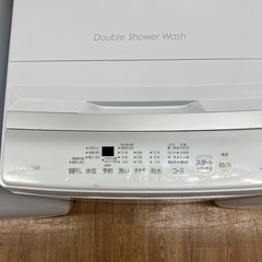 「安心の1年保証付。【TOSHIBA 全自動洗濯機 AW-6GA2 6.0kg 2023年製 クリーニング済み】取りに来れる方限定。」の画像