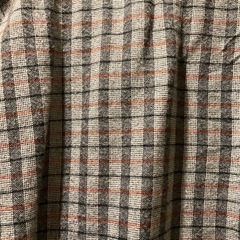 メンズシャツ　グレーチェック柄　Lサイズの画像