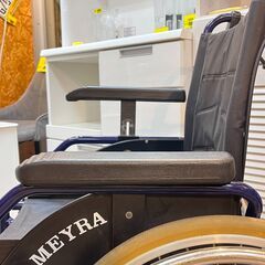MEYRA ドイツ製 車椅子 自走・介助両用 耐荷重120kg 肘掛け高さ調節＆跳ね上げ式 折りたたみ★買取帝国志木店 の画像