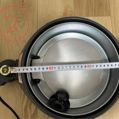 【新品未使用】ツル付グリルパン&しゃぶしゃぶ鍋セットの画像