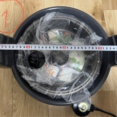 【新品未使用】ツル付グリルパン&しゃぶしゃぶ鍋セットの画像