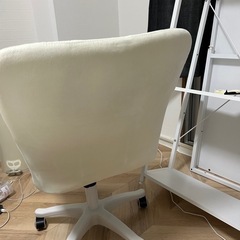 ステンレス製　机　オフィス机　椅子付きの画像