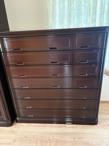 GY1021 府中家具桐箪笥整理タンス7段 (pa) 佐賀の収納家具《キャビネット