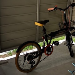 折りたたみ自転車　こうりんぱんく後輪パンクの画像
