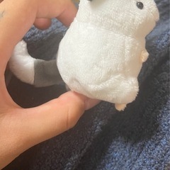チンチラのぬいぐるみのキーホルダーの画像