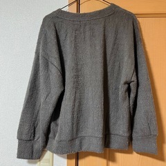 【10/28迄】美品 HK WORKS LONDON カーディガン グレージュ Lサイズの画像
