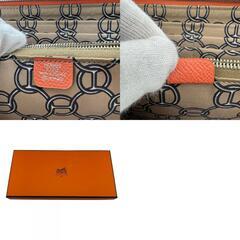 エルメス HERMES 長財布 アザップ ロング シルクイン ラウンドファスナー ピンクの画像
