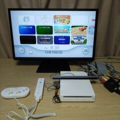 🟥🟥【Wii本体】ゲーム10本以上＆クラシックコントローラー、LAN接続アダプタ付きの画像