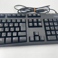 ◆ELECOM エレコム◆キーボード◆TK-FCM062◆ブラック◆有線 パソコン周辺機器◆スタンダードキーボード テンキー◆通電確認済み◆の画像