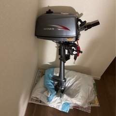 2馬力ボート　船外機の画像