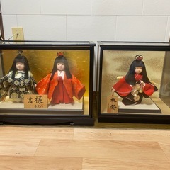 ガラス入り雛人形の画像