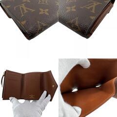 ルイヴィトン LOUIS VUITTON 三つ折り財布 ポルトフォイユヴィクトリーヌ モノグラム M62472 ブラウンの画像