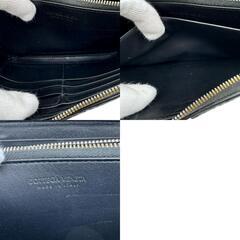 ボッテガヴェネタ BOTTEGAVENETA 長財布 カセット ラウンドファスナー ブラックの画像