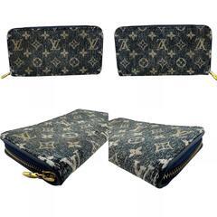 ルイヴィトン LOUIS VUITTON 長財布 ジャガードデニム モノグラム ジッピーウォレット ラウンドファスナー M81226 ブルーの画像