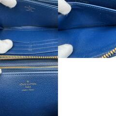 ルイヴィトン LOUIS VUITTON 長財布 ジャガードデニム モノグラム ジッピーウォレット ラウンドファスナー M81226 ブルーの画像