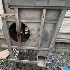 昭和レトロ 脱穀機 唐箕 農業機械 古民家 古道具 アンティーク インテリア 木製手回しの画像