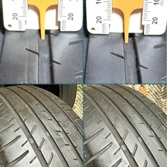 185/65R15 中古タイヤ2本とバルブ付きの画像