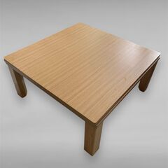 こたつ　フラットヒーターテーブル NKGS2-75S　こたつ布団付き 美品の画像