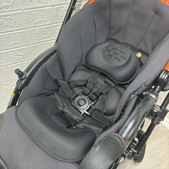 ［美品✨］🎉 完備品　説明書　クッション 付　手洗い清掃済み 　❗️ combi クロスゴー 4キャス UJ ‼️　ハンドル角度調節　両対面 式の画像
