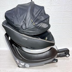 🉐格安❗️　［手洗い済❗️］ ✨ combi クルムーヴ スマート JG-650  チャイルドシート　福岡　isofix 固定の画像