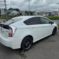 H24年式　プリウス　後期　S パールホワイト　ナビ　車検付の画像