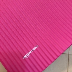 ヨガマット　ストレッチマット　ピンク　美品の画像