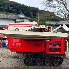 ヤンマー ハーベスター　脱穀機　PKG7 8馬力　コンバイン　カッター　米　麦　稲刈り　クローラー　ハーベスタ　宮崎　農機具　簡易始動動画ありの画像
