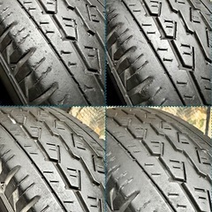 165R13 6PR LT ブリヂストンV600・中古タイヤ4本 プロボックス サクシードの画像