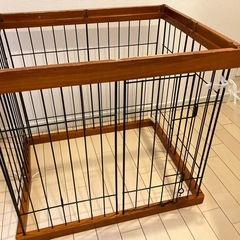 最終値下げ　小型〜中型犬用　折りたたみケージの画像
