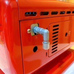 リンナイ ガス ストーブ レトロ 可愛い 赤の画像